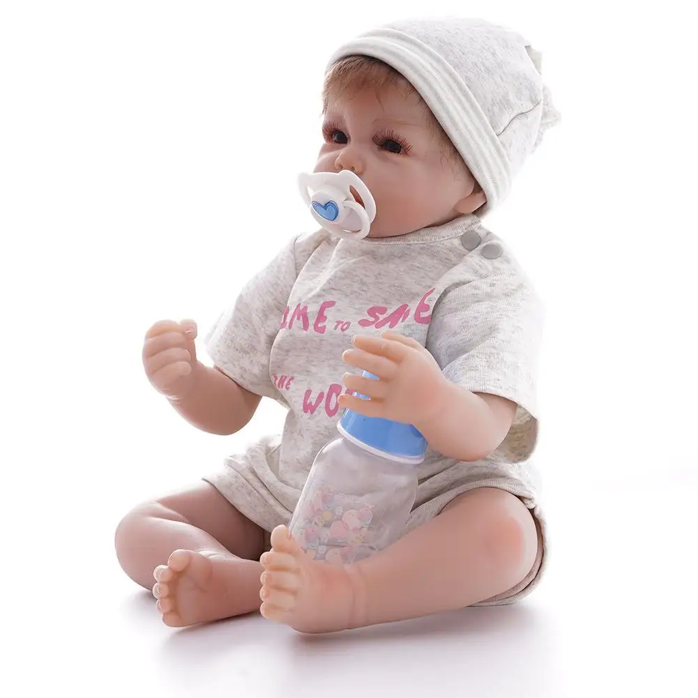 50 см мягкие силиконовые куклы ручной работы Reborn baby girl реалистичный вид новорожденная кукла малыш милый подарок на день рождения