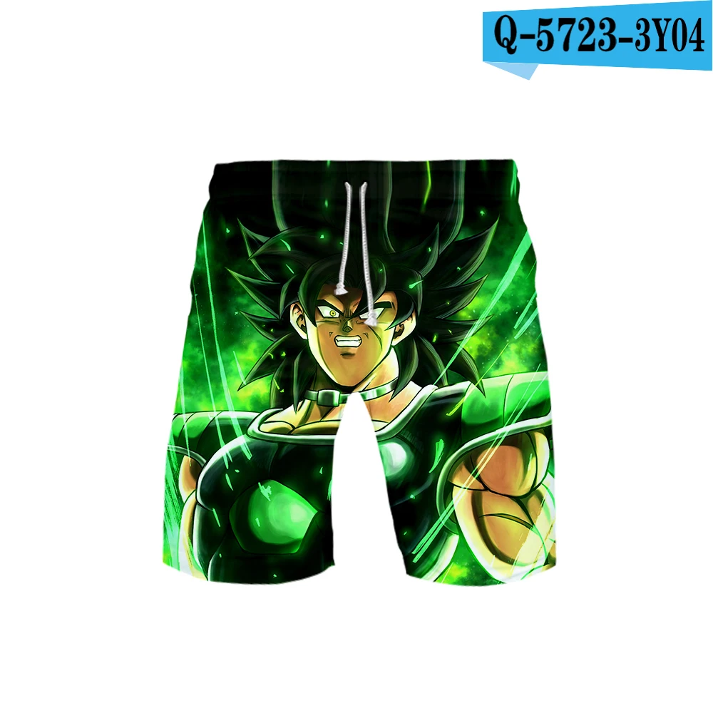 Dragon Ball Супер Broly 3D пляжные спортивные шорты для бега мужские купальные костюмы Kpop популярные повседневные летние шорты новинка - Цвет: As shown