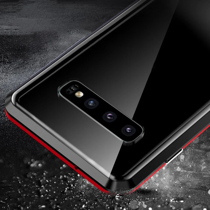 Для samsung Galaxy S10 Plus чехол роскошный Магнитный передний задний закаленное стекло прозрачный защитный чехол на S10e 5G чехол