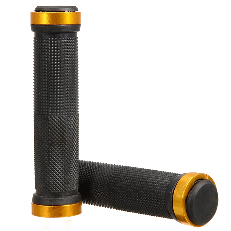 1 Pair Bicycle Handlebar Grips Cover MTB Mountain Bicycle Handlebar Grips Lock-on Fixed Gear Rubber Bike Grips Cycling Parts