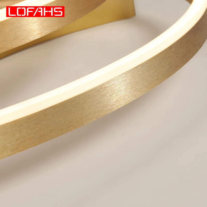 LOFAHS роскошный современный светодиодный Люстра для дома коммерческое освещение блеск для гостиной спальни конференц-зала люстры-потолок