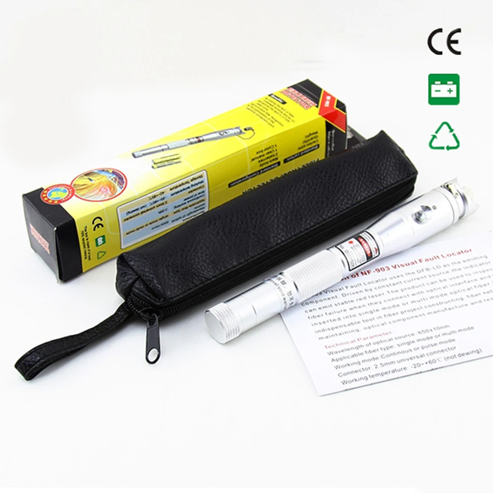 Localizador de Falhas Detector de Luz Noyafa Visual Cabo Vermelha !! Nf-903 20mw 650nm 6 Ferramentas de rede