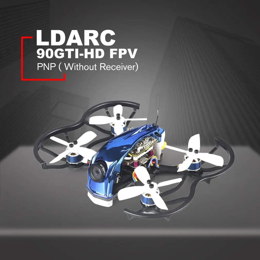 LDARC 90GTI-HD 1080P 98 мм 3S 2 дюймов Whoop небольшой гоночный Дрон с видом от первого лица с самонастраиваемым устройством F4 OSD 20A бесщеточный ESC 200 мВт VTX CADDX черепаха