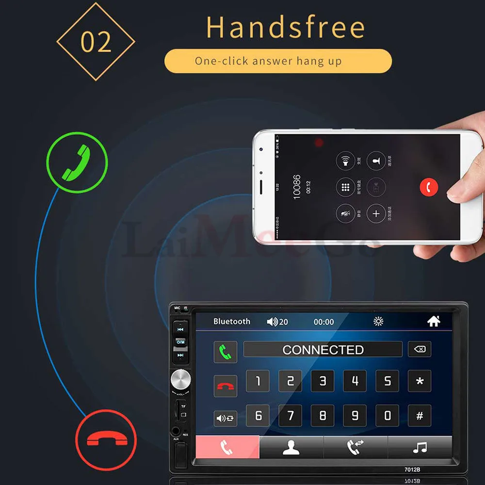 2 Din Car Radio 7HD Autoradio Touch Screen MP5 Radio Player Bluetooth Car Multimedia USB Backup Camera Reverse Monitor (3)