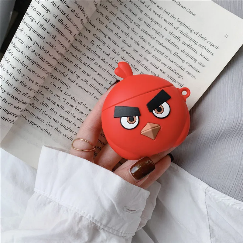 117 Чехол для наушников AirPods, силиконовый чехол с милым сердечком, защитный чехол для Apple Air pods 2 наушников, чехол для наушников, кольцевой ремешок - Цвет: 117