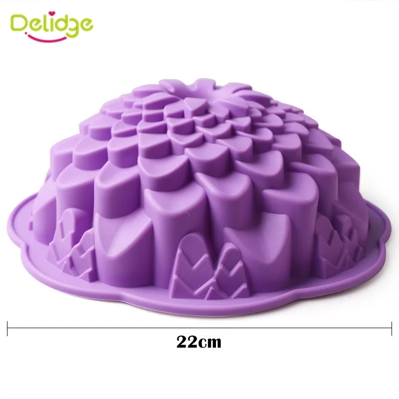 Delidge 1 шт. большая Маргаритка силиконовая форма для торта 3D шоколадная помадка форма для выпечки торта DIY Креативные Свадебные инструменты для выпечки кондитерских изделий