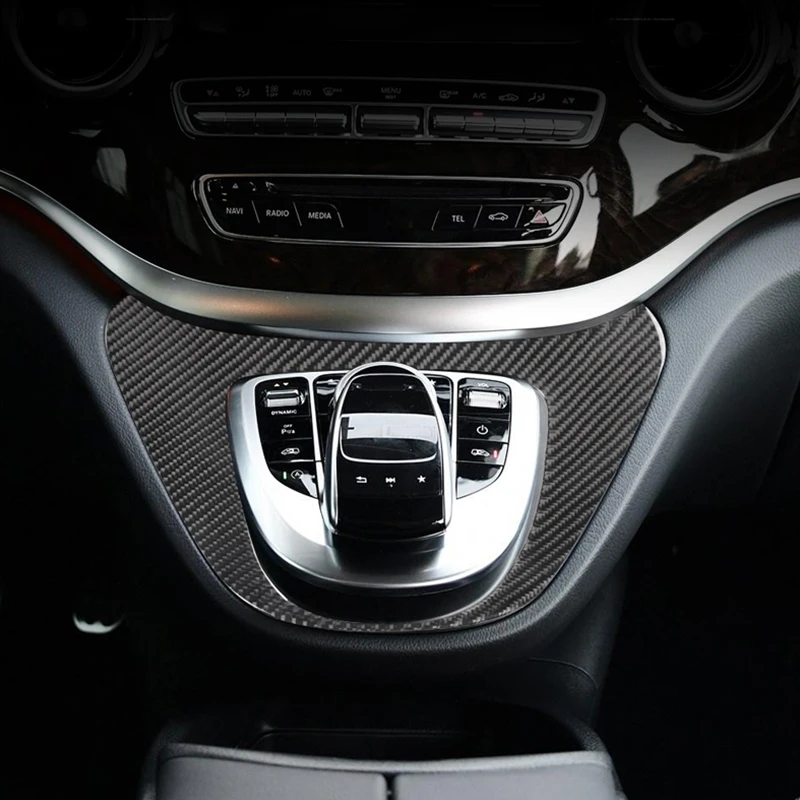 For Mercedes Benz V Class W447 V260 15-2020 Real Carbon Fiber 3D Sticker Car Interior decoration stickers Car Interior Accessory