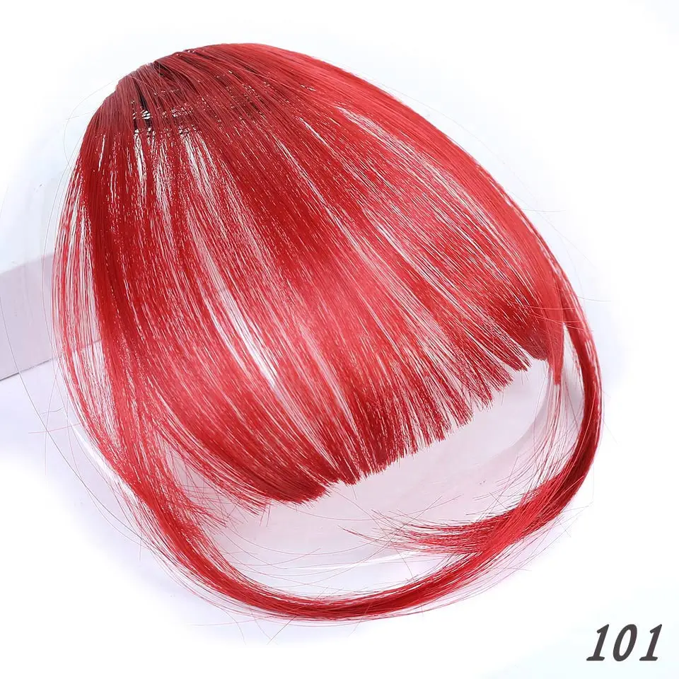 Короткие синтетические волосы челка термостойкие 3D волосы для женщин натуральные короткие поддельные волосы челка женские волосы части головной убор
