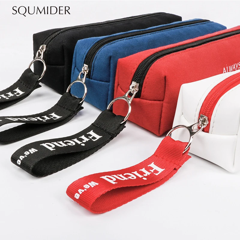 

Kawaii Pencil Case Simple Design Style Zipper Pencil Bags Pen Holders School Supplies Stationery Pencil Box for Boys or Girls