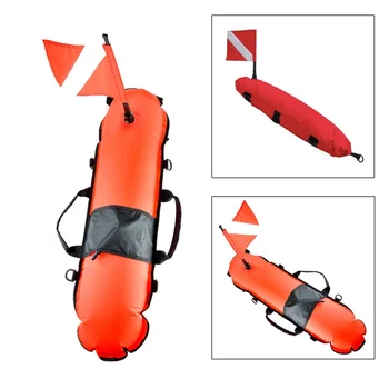 

NEW arrivalInflatable Scuba Diving Spearfishing Signal Float Buoy + Dive Flag Banner Swimming Diving snorkeling Accessories
