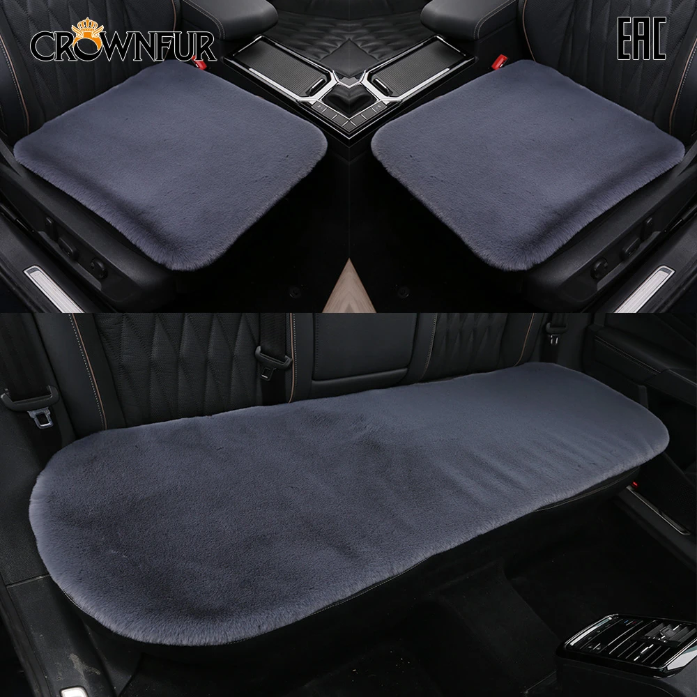 Подушка сиденья автомобиля из искусственного меха кролика универсальные