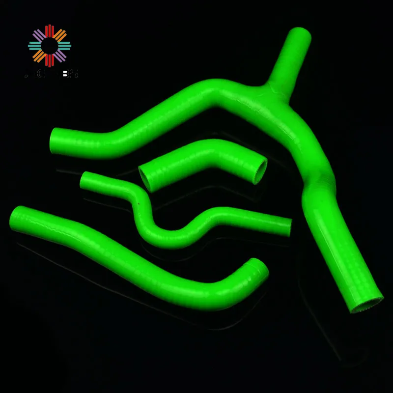 Мотоциклетный силиконовый шланг радиатора охлаждающей жидкости для KAWASAKI KXF250 KX250F KXF 250 2007 2008 07-08 Кроссовый зеленый Водопровод