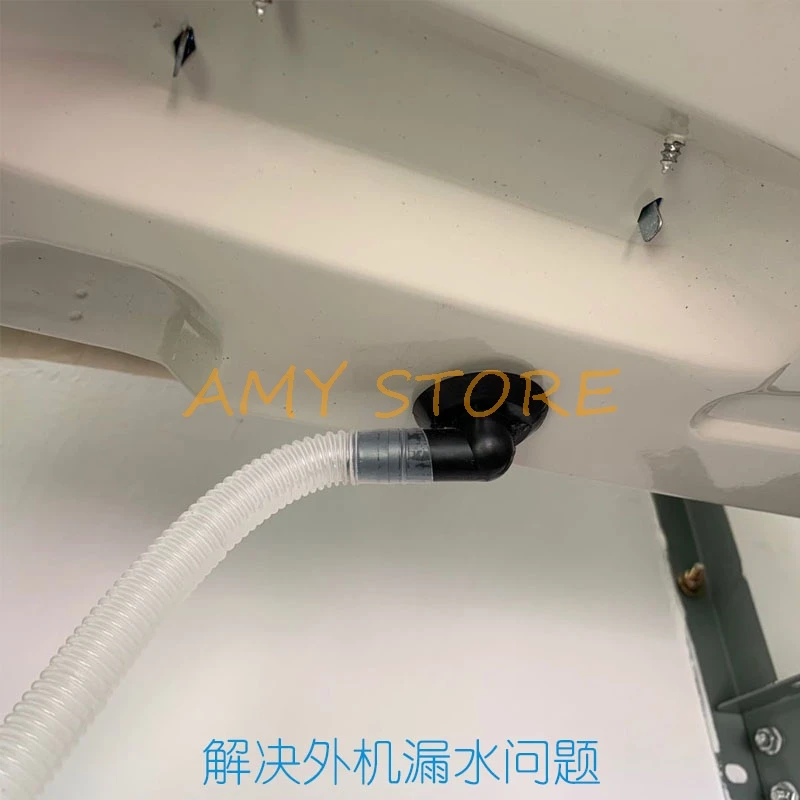 1Pc Air Conditioner External Unit DrainHoseConnector WaterOutlet Elbow Seal for LG MEDIA HAIER KELON Panasonic GREE CHIGO TCL AC hose clamps fuel filter seal air conditioning hose draining tool waterproof sealing rings