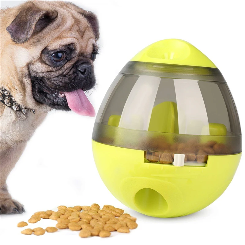 

Interactive Dog Cat Puppy Food Treat Ball Funny Pet Shaking Leakage Food Container Cat Slow Feed Pet Tumbler Toy Bowl