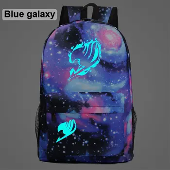 

AL2903 LuminousFairy Tail Fire Magic Galaxy Boy Girl School bag Teenagers Student Schoolbags Women Packsack Men Backpack