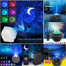 Projector-Lamp Led-Night-Light Bedroom Starry Sky Galaxy Gift Usb-Charging Colorful Kids