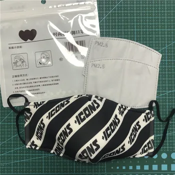 

Fashion Masks Cotton Anti-Dust Face mouth mask Black Icons Mask Reusable Washable Cubrebocas mascarilla