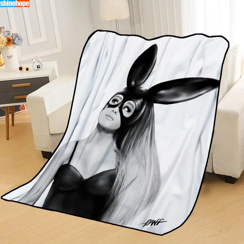 Blanket 9 Custom Ariana Grande Blankets for beds throw blanket soft blanket summer blanket anime blanket travel blanket Big Size 145X200cm - Цвет: Blanket 9