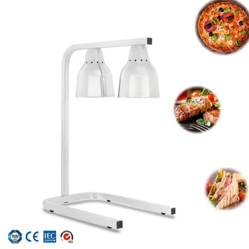 

double-head Buffet food heat insulation table lamp food insulation lamp Infrared heat lamp table heating barbecue lamp