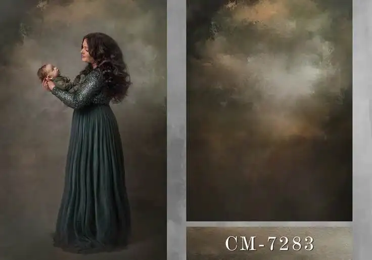 MEHOFOTO Grunge Solid Wall Self Portrait Wedding Baby Photography Backgrounds Customized Photographic Backdrops For Photo Studio - Цвет: Коричневый