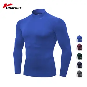 Camiseta de compresión de secado rápido para hombre, camiseta de manga  larga para gimnasio, Fitness, correr, deportes, entrenamiento, camisetas  ajustadas, novedad