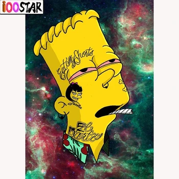 

5D DIY Diamond Painting "Simpsons Kits" Full Square/Round Diamond Embroidery Craft Cross Stitch Rhinestone Mosaic Painting