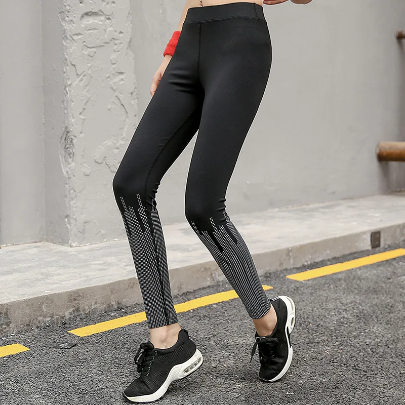 Эластичные спортивные штаны, дышащие тренировочные брюки для йоги, фитнеса, бега, женские брюки