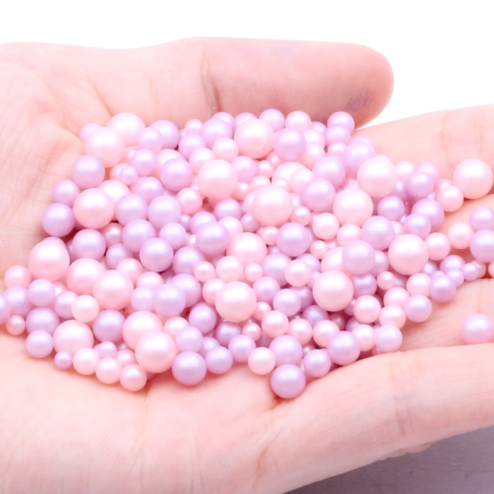 Mixed Sizes 5000pcs Rich Colors DIY Nail Art Decorations Matte Round No Hole Two-color Double color Pearls Beads Crafts | Красота и
