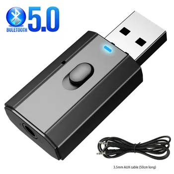 

Bluetooth 5.0 Adapter USB Wireless Bluetooth Transmitter Receiver Stereo 3.5mm AUX Music Audio Adaptador for Car PC TV 4 in 1
