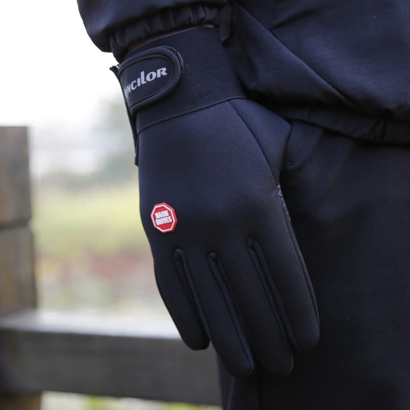 Зимние ветрозащитные мотоциклетные перчатки противоскользящие теплые перчатки для катания на лыжах, альпинистская перчатка, перчатки для вождения с сенсорным экраном