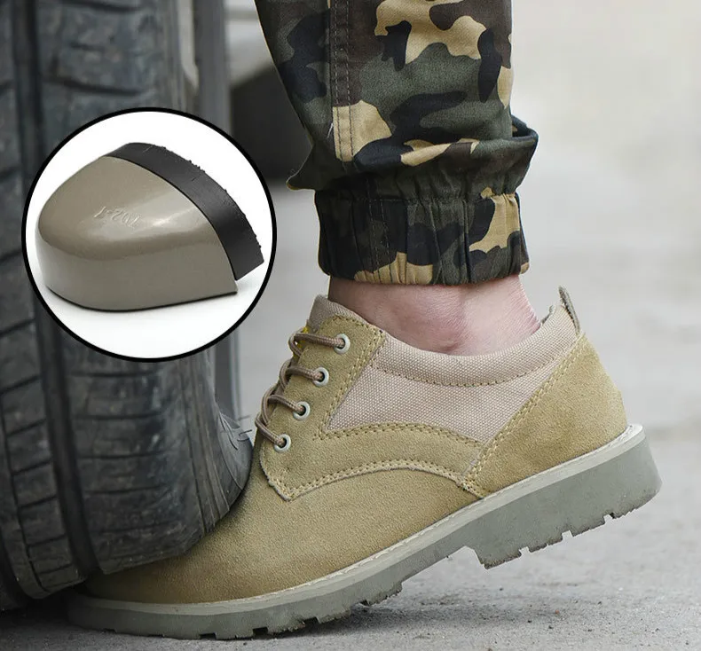 Большие size36-46 мужская летняя маслостойкая стальная Кепка для ног защитная Строительная обувь для работы
