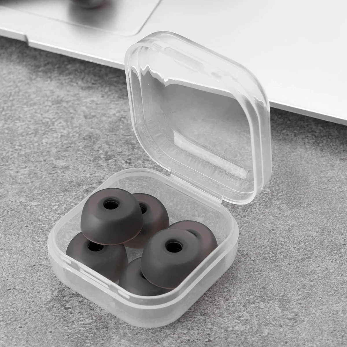 QCY T1 T13 T2 T5 QCY T17s E10 ZS10PRO 이어팁 Jabra Elite 75t 65t 팁 이어 플러그 이어폰 4-5mm 용 6Pcs 실리콘 이어 팁