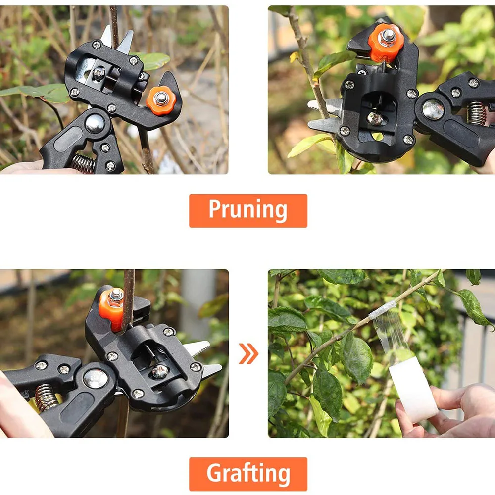 Grafting Pruner Scissor Garden Tool Professional Branch Cutter Secateur Pruning Plant Fruit Tree Scissor Chopper Vaccination Cut grass strimmer with blades