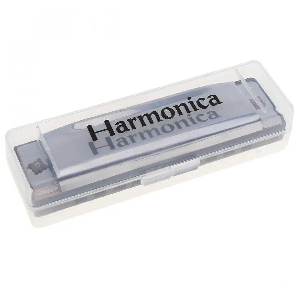 Harmonica 10 Holes Blues Harmonica Musical Instrument Stainless Steel Mouth Organ for Children Woodwind Instruments