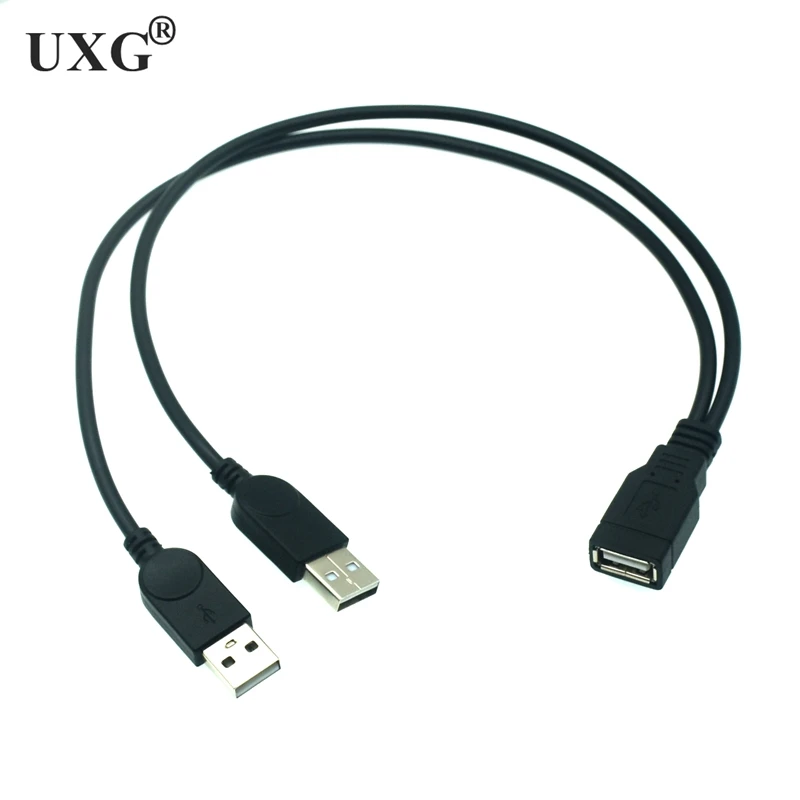 USB 2.0 A Male to Dual USB Female Y Splitter Hub Adapter - Charging Power Extension Cable, 30CM Description Image.This Product Can Be Found With The Tag Names Dual usb female power cable, Splitter 2 male female 1 usb 20, Usb splitter cable male 2 female adapter