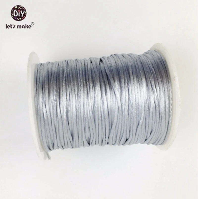 80 meters 1mm size Cord DIY String Cord Nylon Rope Accessary&Findings For Baby Silicone Teething Bead Necklace Jewelry cord 5