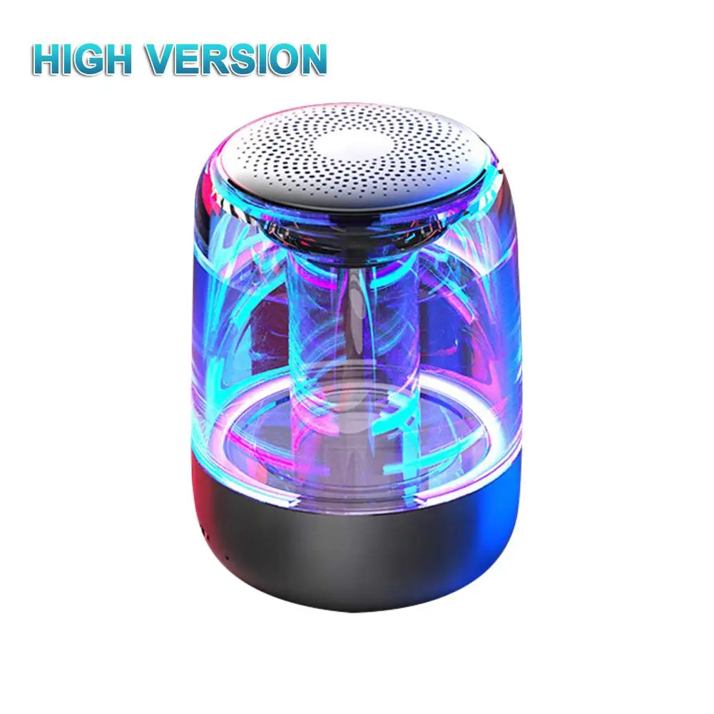 Black Pro C7 TWS Bluetooth 5,0 динамик светодиодный светящийся сабвуфер 6D HiFi стерео беспроводной динамик портативный Bluetooth аудио для Android IOS - Цвет: Black Pro