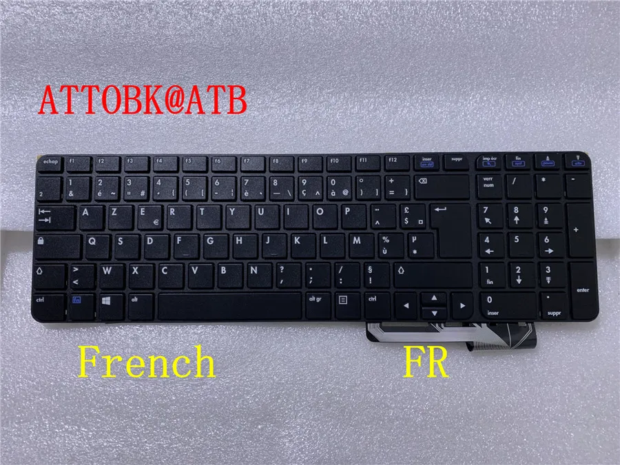 Teclado Portátil para hp Novo Inglês Francês Russo hp Lcd 8500 Af644a Lcd8500 Eua fr - Imagem 3