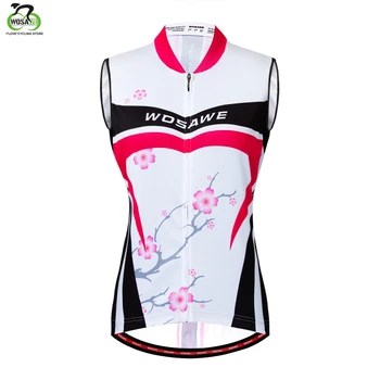 

WOSAWE Sleeveless Reflective Cycling Vest Jerseys Summer Breathable MTB Bicycle Clothes Bike vest Jersey Ropa Maillot Ciclismo