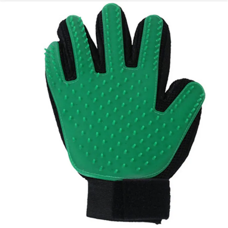 green right hand Щетка для собак, перчатка для питомцев, мягкая эффективная перчатка для ухода за домашними животными и кошками, перчатка для ванны собак, товары для чистки кошек, перчатка для домашних животных, расчески для собак - Цвет: green right hand