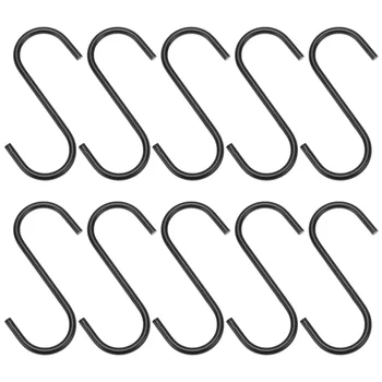 

24pcs Multifunctional S-shaped Hook Convenient Storage Hooks Metal Clothes Hook Sundries Hooks for Home Shop Supermarket