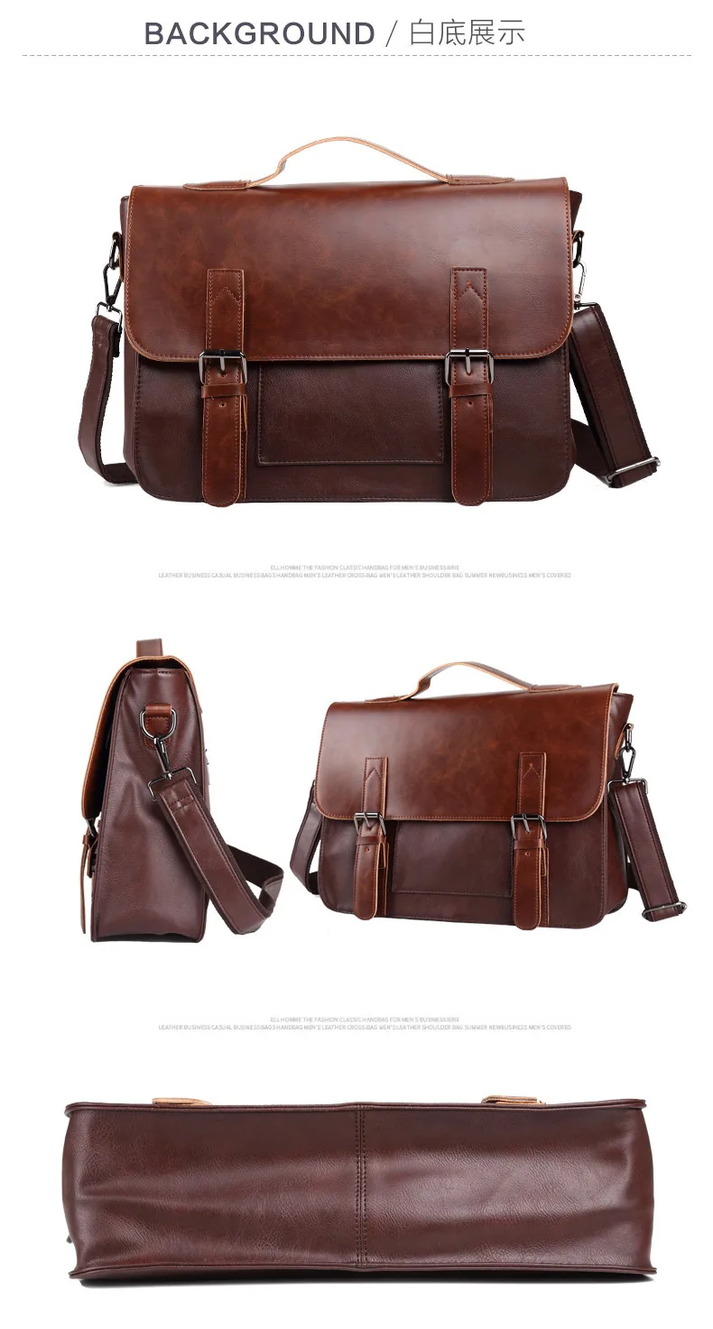 Сумка, мужской кожаный портфель, мужская сумка для ноутбука, натуральная кожа, мужские сумки-мессенджеры, Мужские портфели