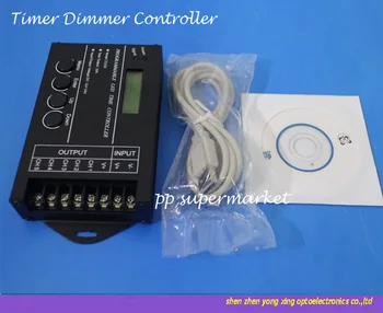 

5PCS TC420 Time programmable RGB LED Controller DC12V-24V 5Channel LED Timing dimmer Total Output 20A Common Anode with USB Wire