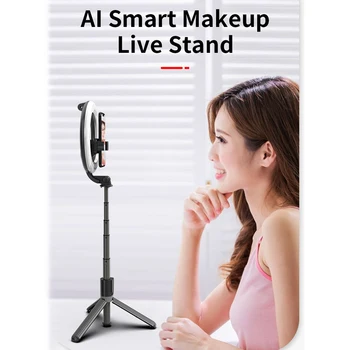 

Universal Mini Tripod Handheld Selfie Ring Light Wireless Bluetooth Selfie Stick Tripod Fill Light Phone Holder For Cellphones