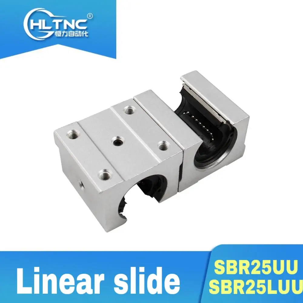 Линейный подшипник SBR25UU 2 шт. или 1 SBR25LUU SBR25 25 мм открытый линейный скользящий блок