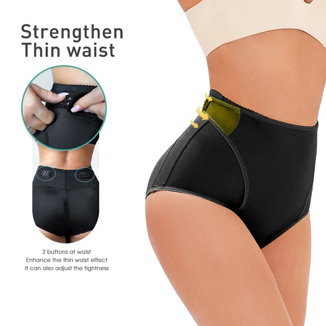 Butt Lifter High Waist Women Control Briefs Shaper Waist Trainer Seamless Underwear  Padded Pants Butt Enhancer Hip Pads Fake Ass - Shapers - AliExpress