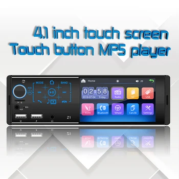 

4.1" 2 Din Touch Screen Car Radio Audio Stereo USB AUX FM Audio Player Radio Station With Bluetooth Rear View Camera