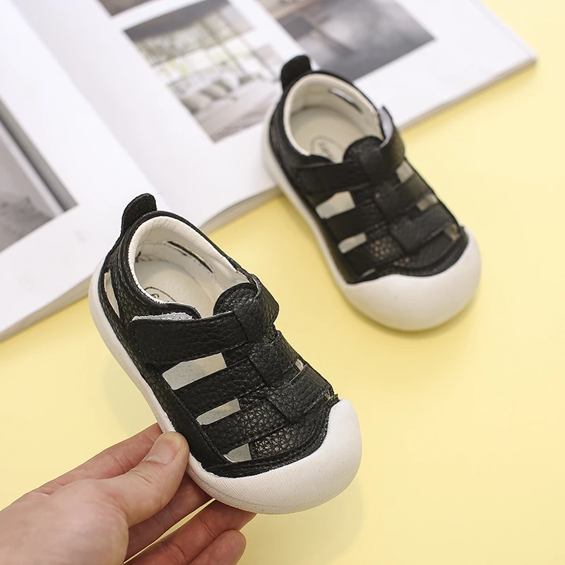 Summer genuine leather baby sandals for girls boys children shoes soft bottom leather little kids sandals toddler shoes