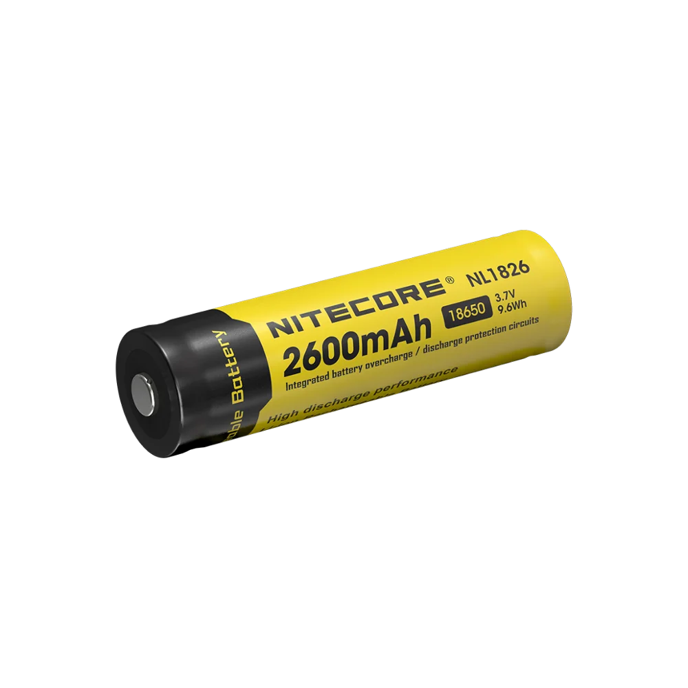 

Nitecore NL1826R/NL1826 2600mAh Micro-USB Rechargeable Li-ion 18650 Battery with Charging Port Free Shipping