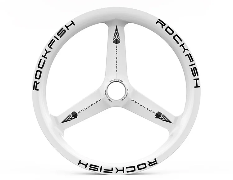 ROCKFISH FT-3X2020, набор колес из углеродного волокна для детей, 12 дюймов, балансировочная ступица из углеродного волокна, набор колес для детей, раздвижной шаг, whe - Color: White